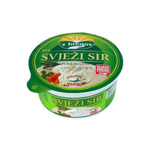 Sir svježi polumasni ‘z bregov 500g, Vindija