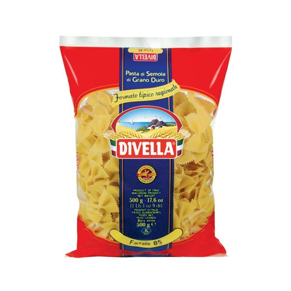 Tjestenina Farfalle 85 500g, Divella