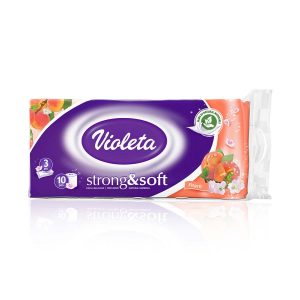 Toaletni papir Violeta strong&soft breskva 10/1