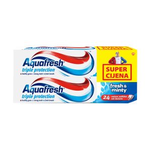 Aquafresh pasta za zube fresh&minty 100ml duo pack