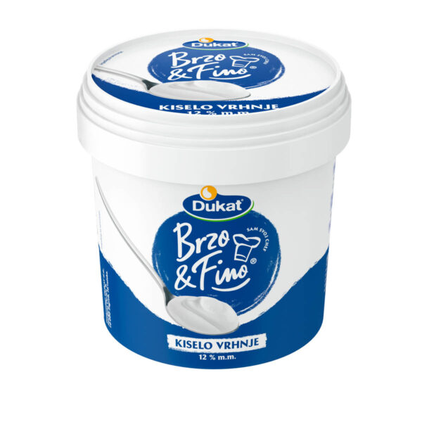 Brzo&Fino kiselo vrhnje 12% m.m. 900g, Dukat