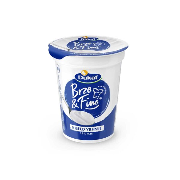Brzo&Fino kiselo vrhnje 12% m.m. 400g, Dukat