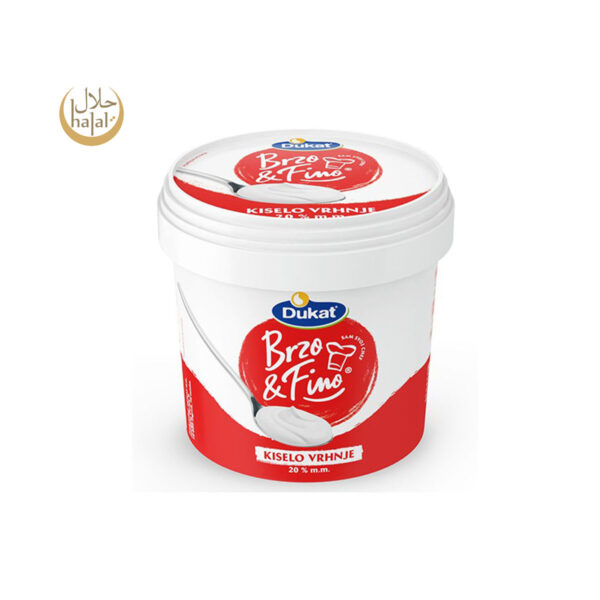 Brzo&Fino kiselo vrhnje 20% m.m. 900g, Dukat