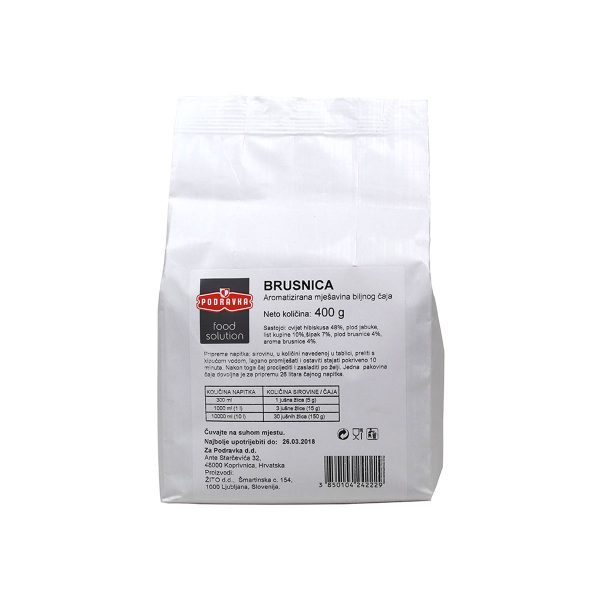 Čaj brusnica Gastro vrećica 400g, Podravka