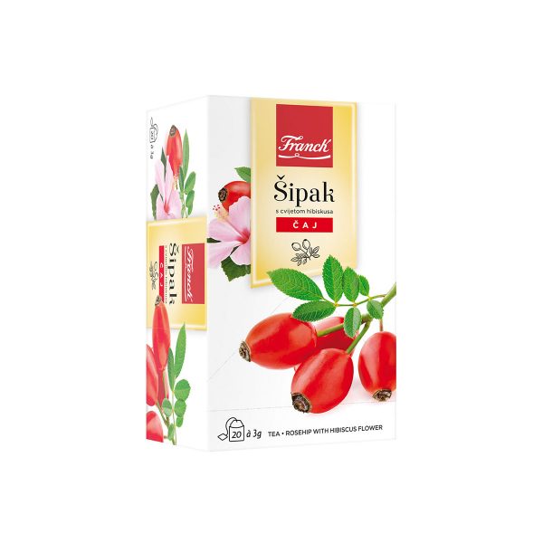 Čaj šipak s cvijetom hibiskusa 60g, Franck