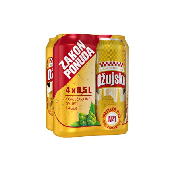 Ožujsko svijetlo pivo 4x0,5L, Zakon ponuda, lim.