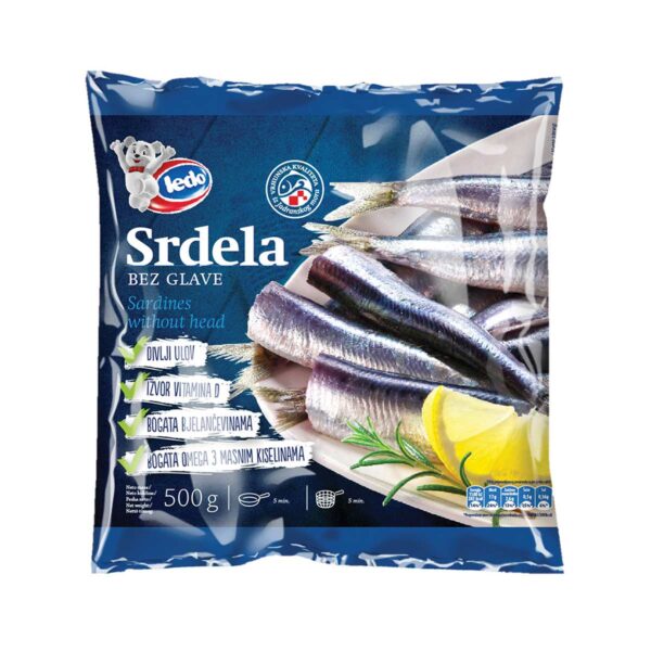 Srdela bez glave 500g, Ledo