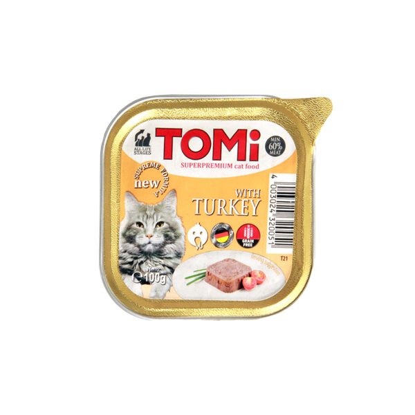 Tomi pašteta za mačke puretina 100g
