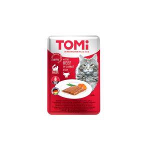 Tomi vrećica za mačke govedina u mrkvi 100g
