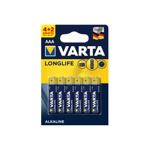 Baterije Varta Longlife LR03 AAA 1,5V 4kom+2gratis