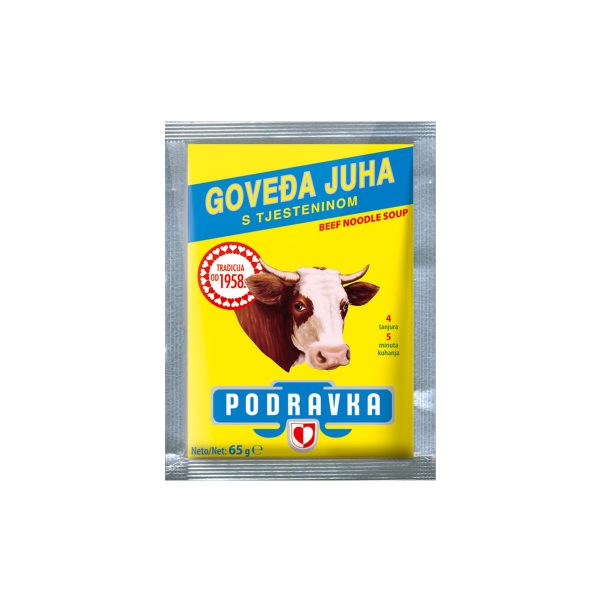 Goveđa juha s tjesteninom 65g, Podravka