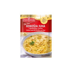 Kokošja juha s tjesteninom i mesom 60g, Podravka