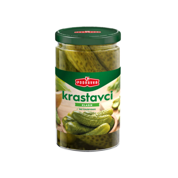 Krastavci klasik 660g, Podravka