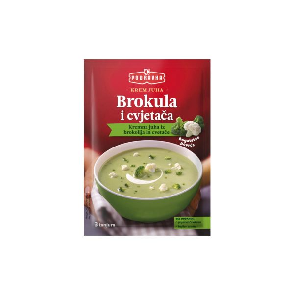 Krem juha od brokule i cvjetače 57g, Podravka