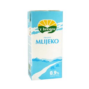 Mlijeko trajno 'z bregov 0,9% m.m. 1L, Vindija