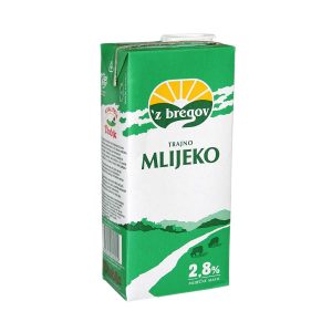 Mlijeko trajno 'z bregov 2,8% m.m. 1L, Vindija