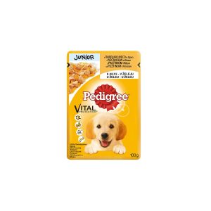 Pedigree Junior s piletinom i rižom u želeu 100g