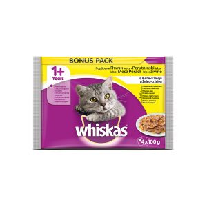 Whiskas 1+ mix perad u želeu 4x100g