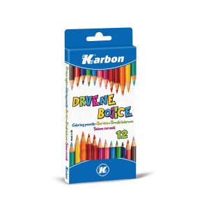 Bojice drvene Karbon 1/12