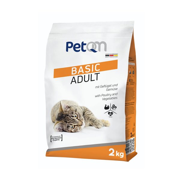 Cat - PetQM Basic Adult s peradi i povrćem 2kg