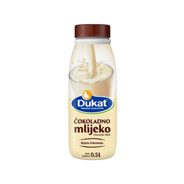 Čokoladno mlijeko okus bijele čokolade 0,5L, Dukat