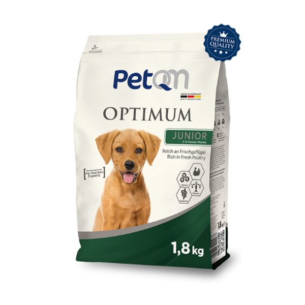 Dog - PetQM Optimum Junior bogato svježom peradi 1,8kg