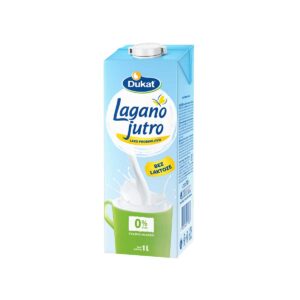Mlijeko trajno Lagano jutro bez laktoze 0% m.m. 1L, Dukat