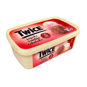 Sladoled Twice jagoda-vanilija-čokolada 1700mL, Ledo