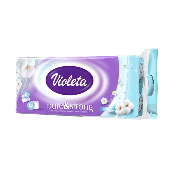 Toaletni papir Violeta strong soft breskva 3sl. 10/1