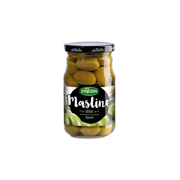 Zelene odgorčene stolne masline 350g, Zvijezda