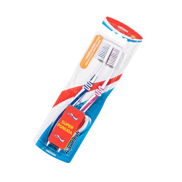 Aquafresh Clean&Flex Medium četkice za zube 2/1