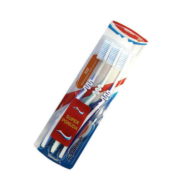 Aquafresh Flex Medium četkice za zube 3/1