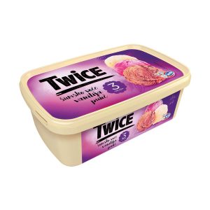 Sladoled Twice šumsko voće, vanilija, punč 1700mL, Ledo
