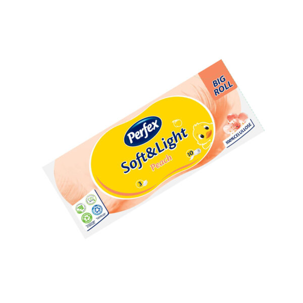Toaletni papir Perfex breskva 3 sloja, 10/1