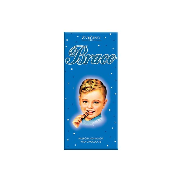 Mliječna čokolada Braco 75g, Zvečevo
