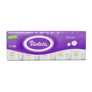 Papirnate maramice Classic 10/1, Violeta