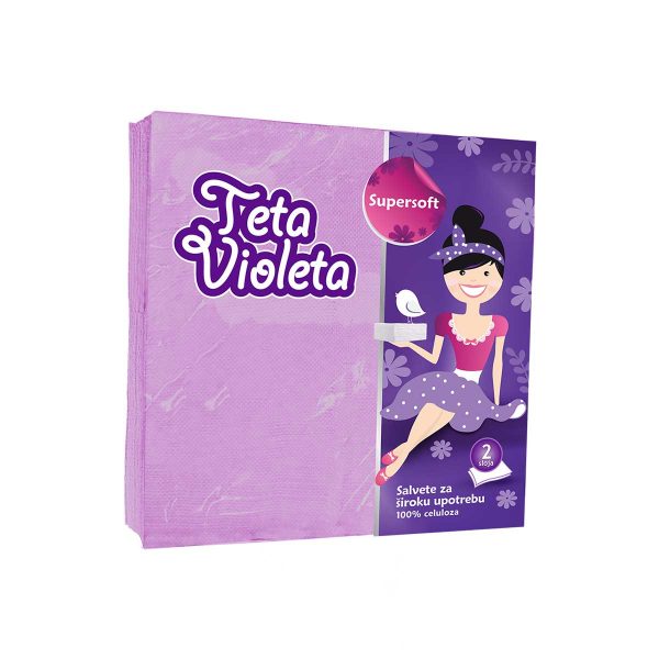 Teta Violeta Supersoft salvete lila 25/1, Violeta