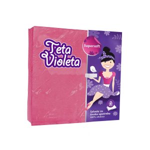 Teta Violeta Supersoft salvete roze 25/1, Violeta