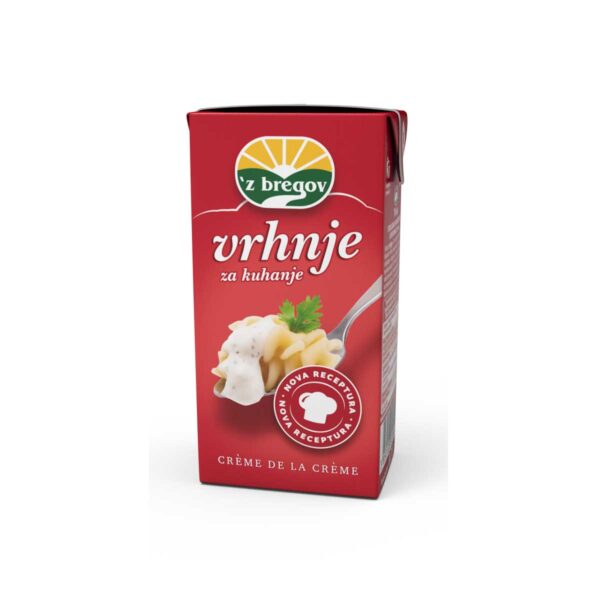 Vrhnje za kuhanje 'z bregov 20% m.m. 200mL, Vindija