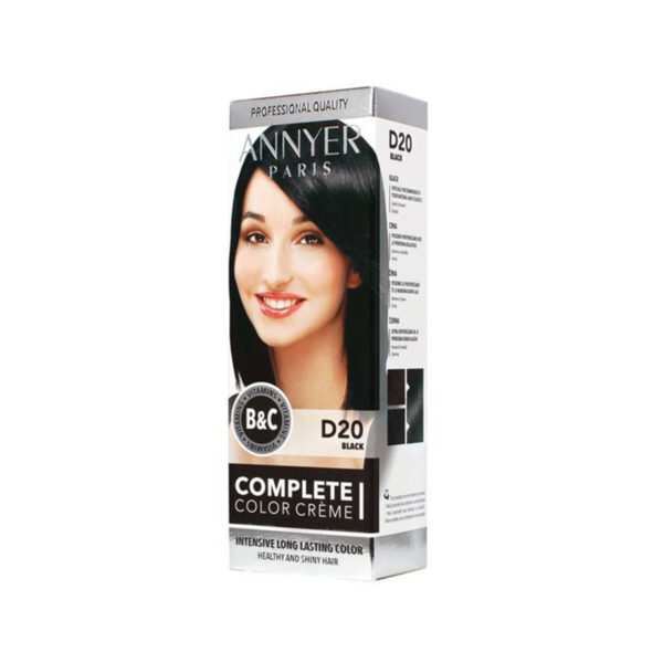Complette Color Creme, boja za kosu D20 crna, Annyer
