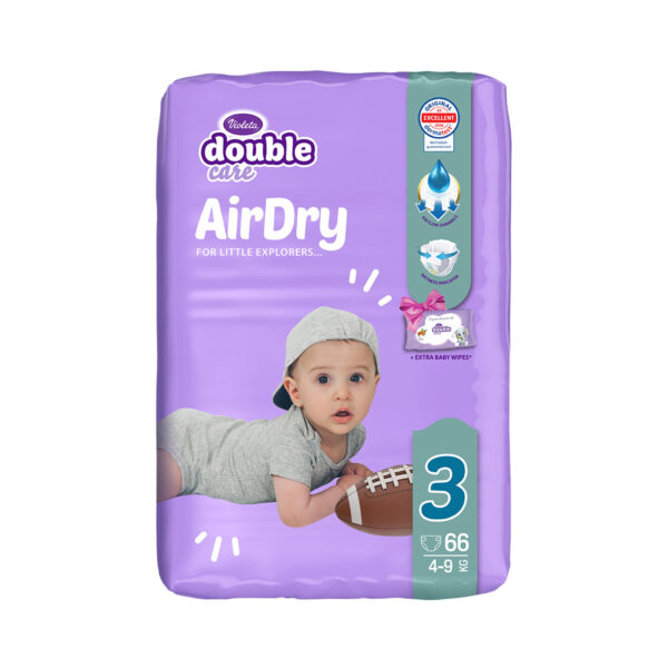 Violeta Double Care AirDry pelene, vel.3 (Midi) 4-9kg 66/1