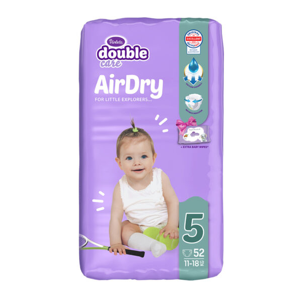 Violeta Double Care AirDry pelene, vel.5 (Junior) 11-18 kg 52/1