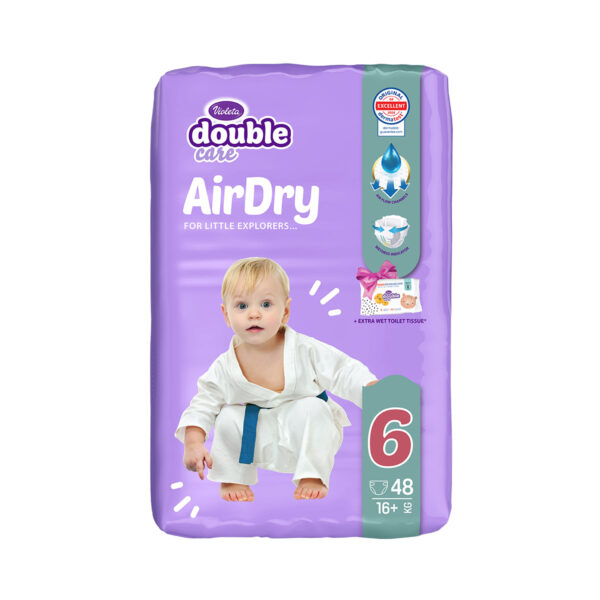 Violeta Double Care AirDry pelene, vel.6 16+kg 48/1