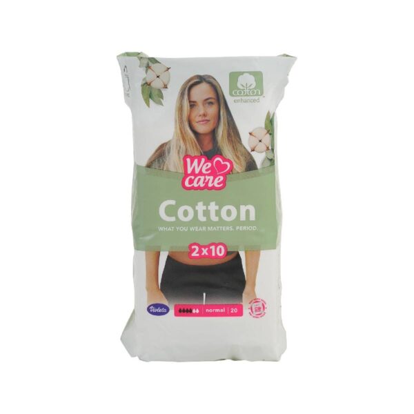We Care Cotton sensitive hig. ulošci normal duo 20/1, Violeta