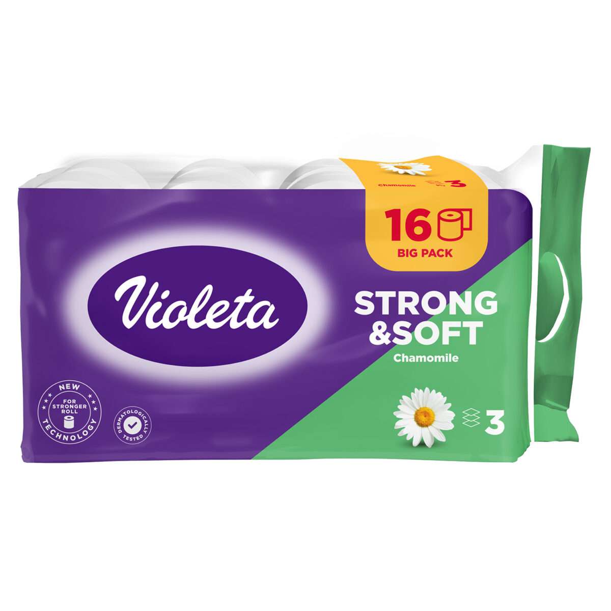 Toaletni papir Violeta strong&soft kamilica 16/1