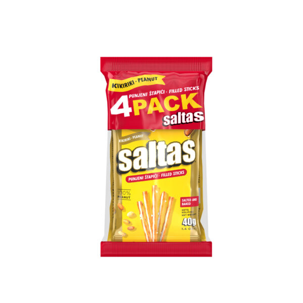 Saltas štapići s kikirikijem 4 pack 160g, Koestlin