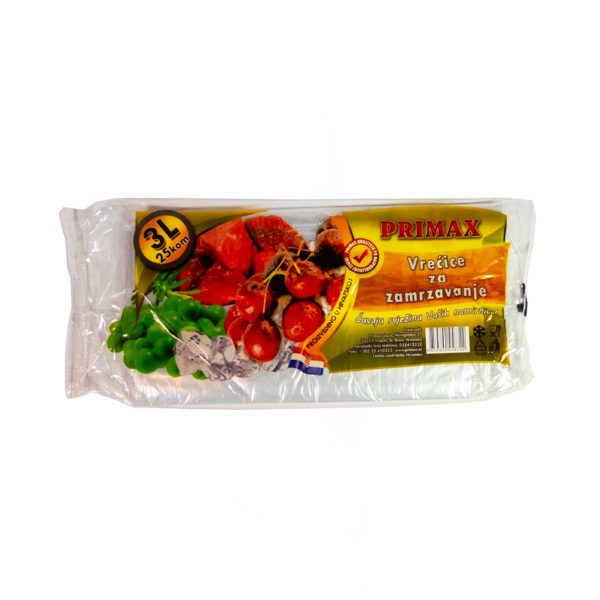 Vrećice za zamrzavanje 3L 25kom, Primax