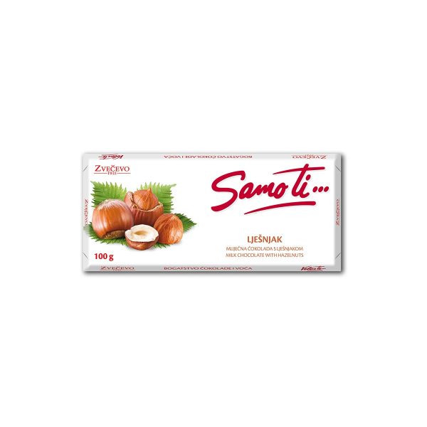 Čokolada Samo ti, lješnjak 100g, Zvečevo