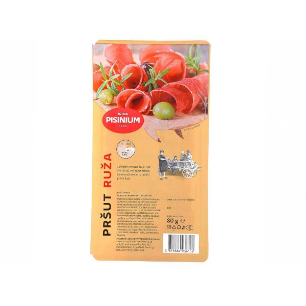Pršut ruža narezak 80g, Pisinium