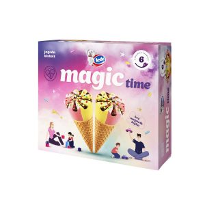 Sladoled Magic Time jagoda/biskvit 6x120 mL, Ledo